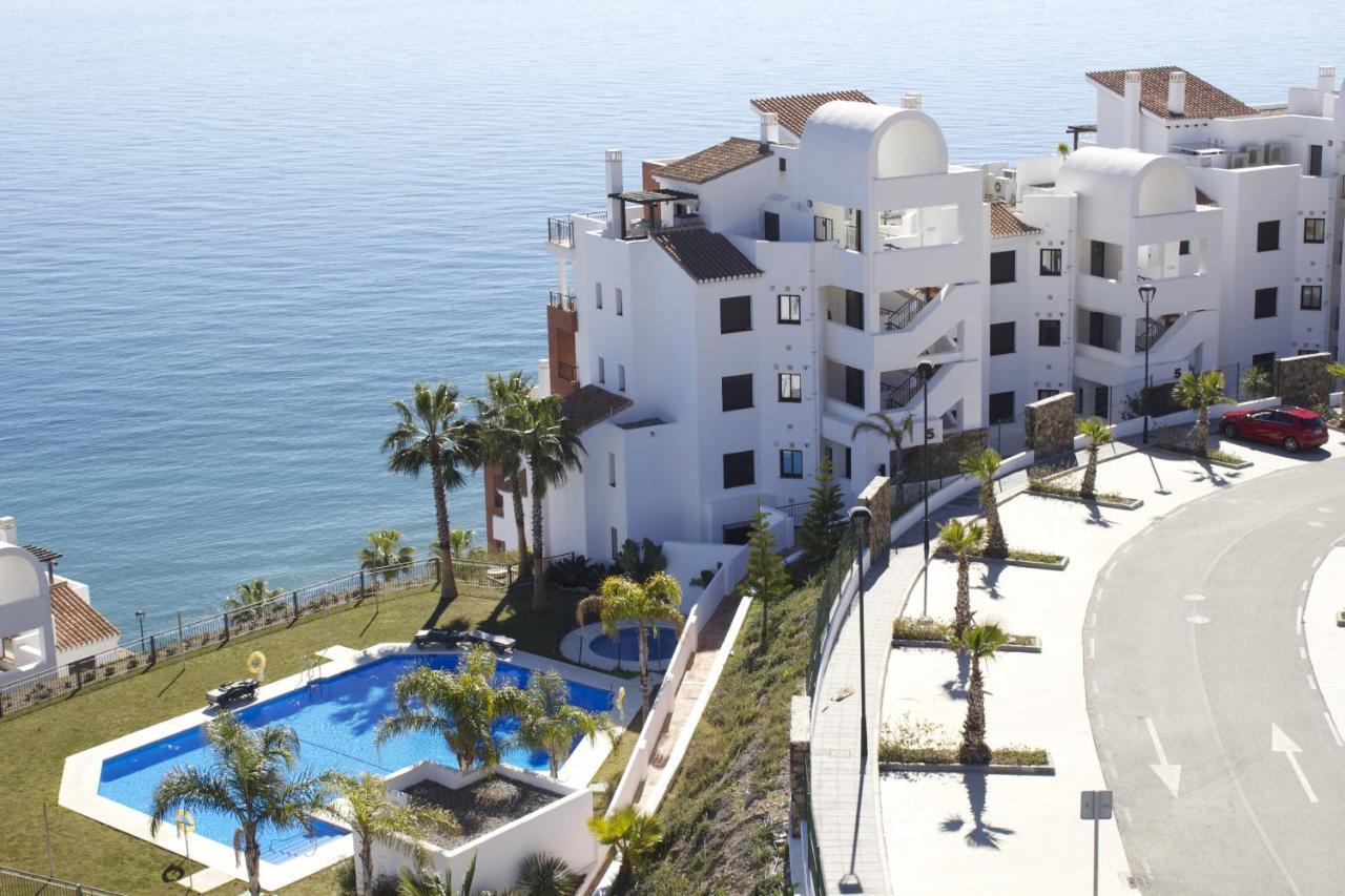 Apartamento Vista Mar Frontal Garaje Y Wifi Torrox Exterior foto